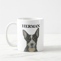 Chien de poche Heeler bleu personnalisé