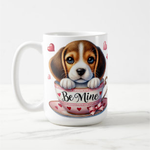 MUG CHIEN DE POIVRE ADORABLE DANS LE TEACUP DE VALENTI