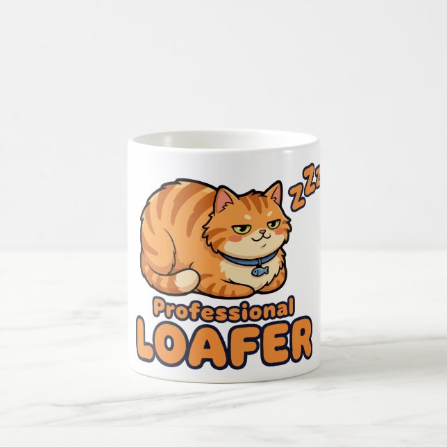 Mug Chien de professionnel drôle Chat endormi (Centre)