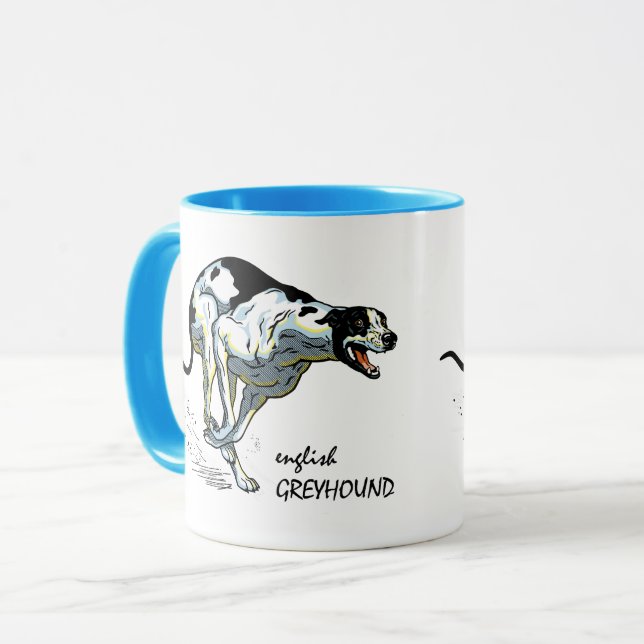 Mug chien de race greyhound (Devant gauche)