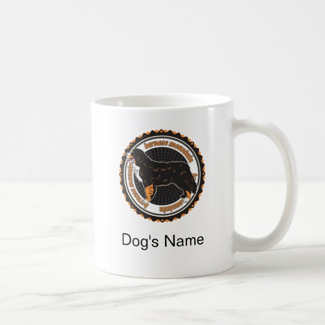 Mug Chien de race personnalisée Bernese Mountain Dog (Droite)