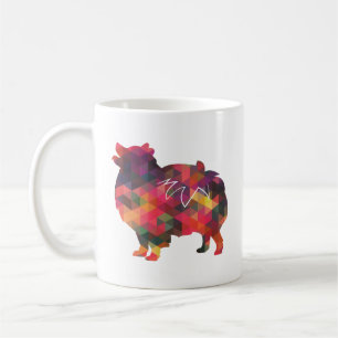 Mug Chien de race Poméranienne Geo Silhouette Multi