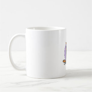 Mug Chien de saucisse noir Dachshund Wiener sur planch