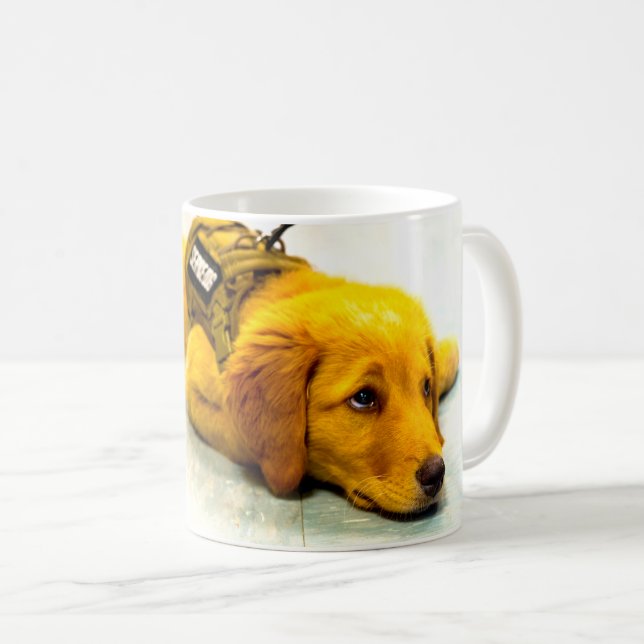 MUG CHIEN DE SERVICE MILITAIRE AMÉRICAIN (Devant droit)