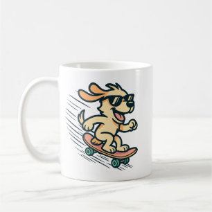 Mug Chien de skateboard