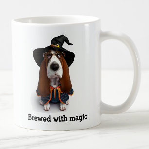 Mug Chien de sorcier Basset Hound lançant des sorts