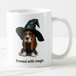 Mug Chien de sorcier Basset Hound lançant des sorts