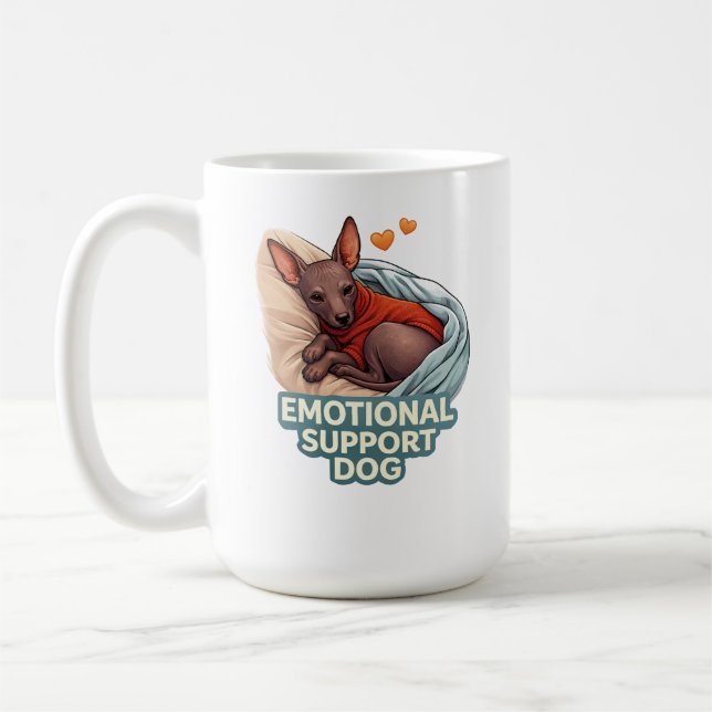 Mug Chien de soutien émotionnel Xoloitzcuintli (Gauche)