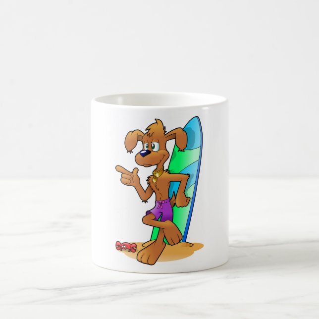MUG CHIEN DE SURFER (Centre)