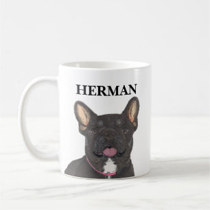Mug Chien de taule français français noir et tan perso