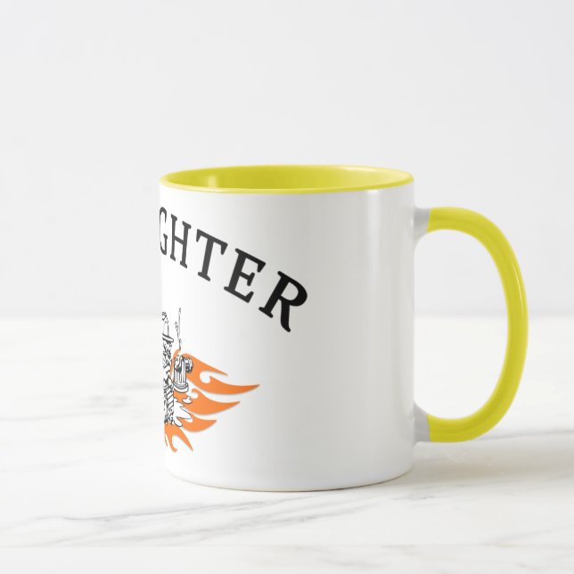 Mug Chien de Taureau de sapeur-pompier dur (Droite)