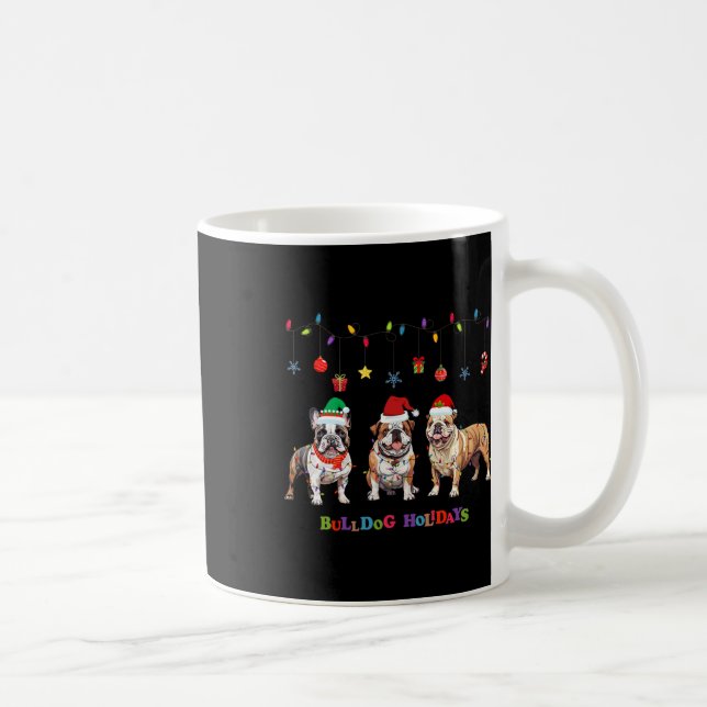 Mug Chien de taureau Noël3 (Droite)