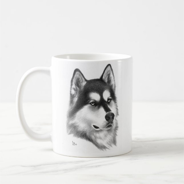 Mug Chien de traîneau sibérien (Gauche)