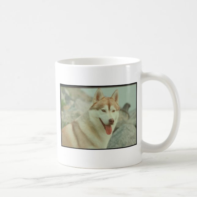 Mug Chien de traîneau sibérien rouge (Droite)