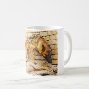 MUG CHIEN DE TRAVAIL MILITAIRE AMÉRICAIN