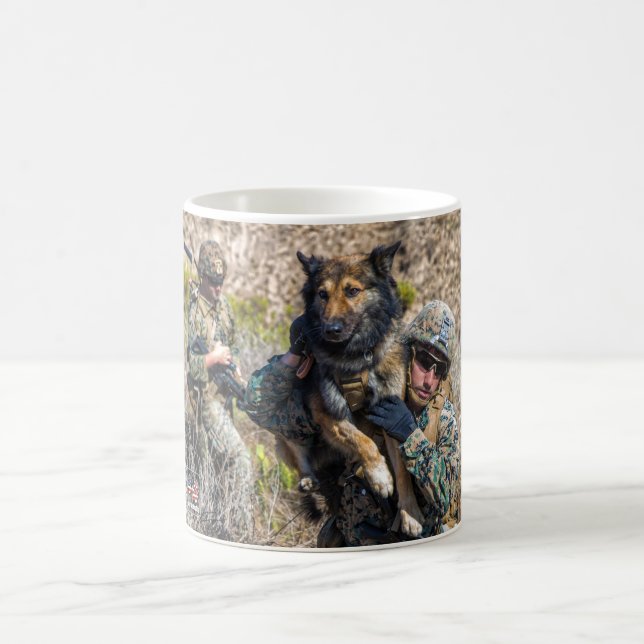 MUG CHIEN DE TRAVAIL MILITAIRE AMÉRICAIN (Centre)