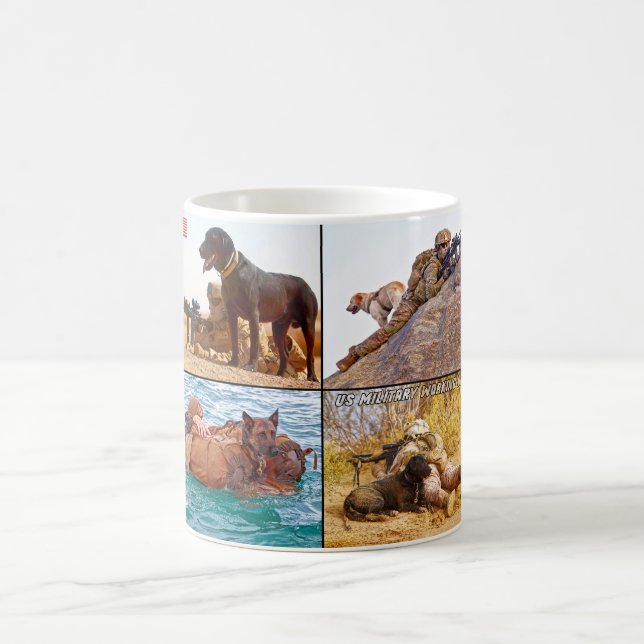 MUG CHIEN DE TRAVAIL MILITAIRE AMÉRICAIN (Centre)