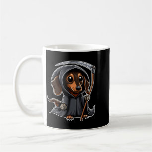Mug Chien de Vienne Halloween Dachshund Faucheuse
