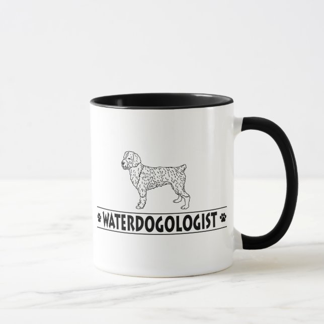 Mug Chien d'eau espagnol humoristique (Droite)