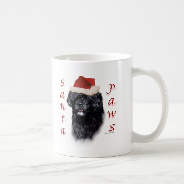 Mug Chien d'eau portugais Père Noël Paws (Droite)