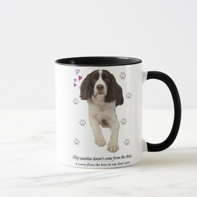 Mug Chien d'épagneul de springer anglais (Droite)