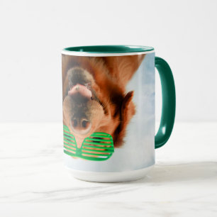 Mug Chien des images de Getty avec des verres
