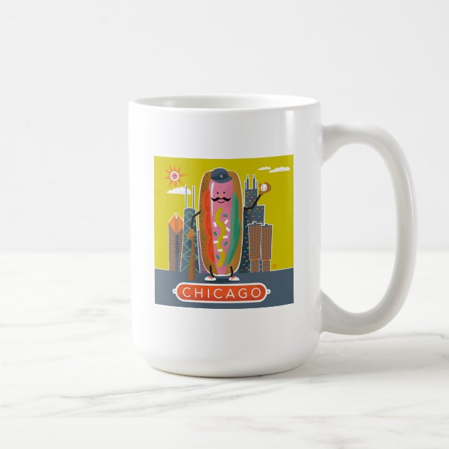 Mug Chien d'hôte de style Chicago (Droite)