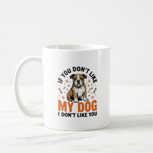 Mug Chien drôle amateur de citation vintage de chiot c
