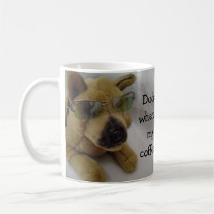 Mug Chien drôle avec café disant