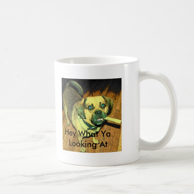 Mug Chien drôle de Puggle (Droite)