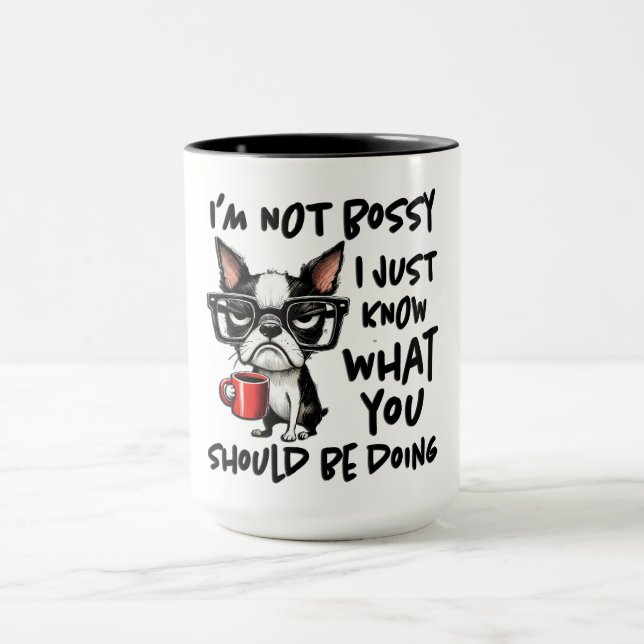 Mug Chien drôle je ne suis pas autoritaire (Centre)