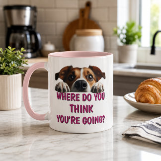 Mug Chien drôle Où vas-tu
