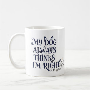 Mug Chien drôle Texte