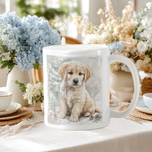 Mug Chien du Nouvel An et neige (Créateur téléchargé)