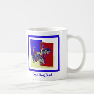 Mug Chien écossais Terrier Silhouette Fête des pères T