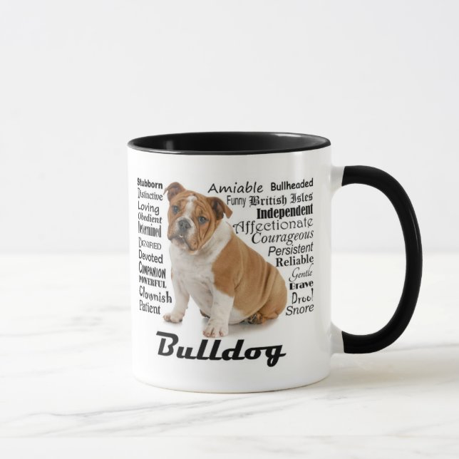 Mug Chien en taule Traits Musique (Droite)
