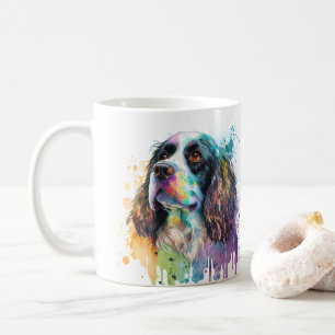 Mug Chien Espagnol Coloré Animaux de compagnie café Mu
