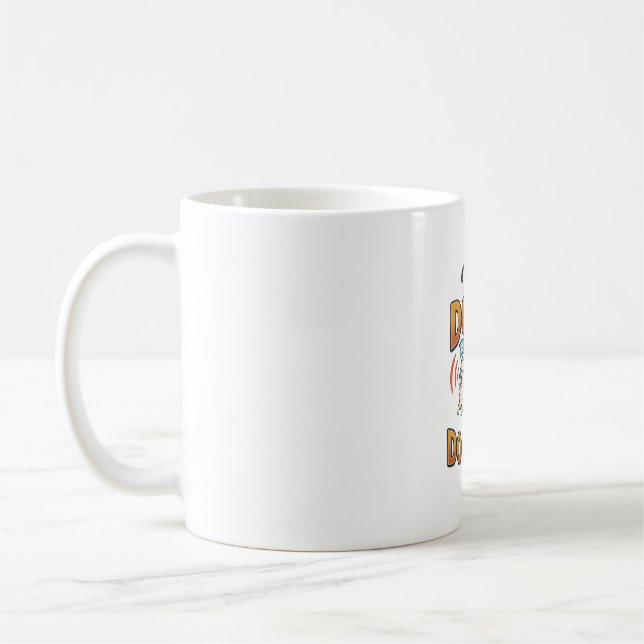 Mug Chien est sonnette aboiement Blanc Bleu_1 (Gauche)