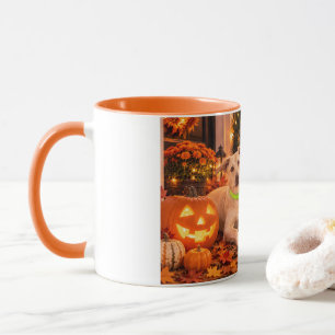 Mug Chien et Citrouille Joyeux Halloween