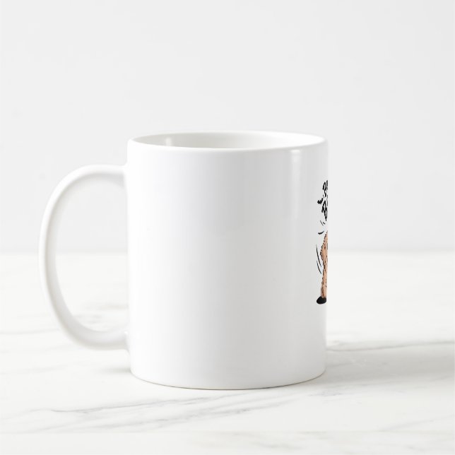 Mug Chien et fantôme buvant du vin. T-Shirt Classique (Gauche)
