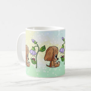 Mug Chien et fleur