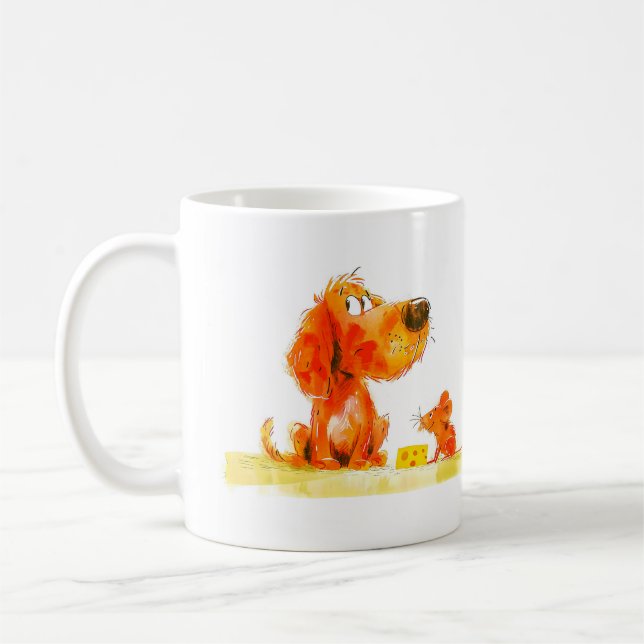 Mug Chien et Souris Drôles (Gauche)