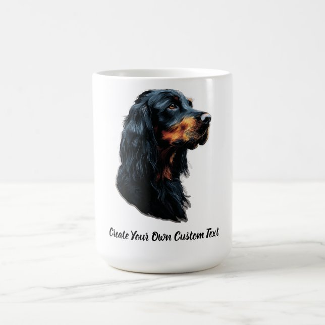 Mug Chien Gordon Setter Créez votre propre texte perso (Centre)