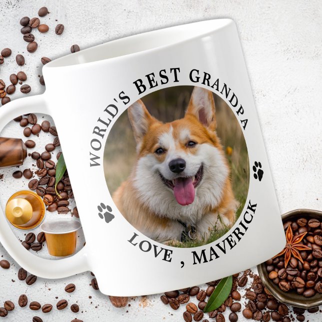 Mug Chien grand-père Personnalisé Animaux de compagnie (Créateur téléchargé)