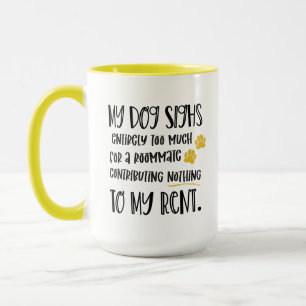 Mug Chien grincheux Drôle Citation avec animal de comp