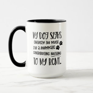 Mug Chien grincheux Drôle Citation avec Animal Photo B