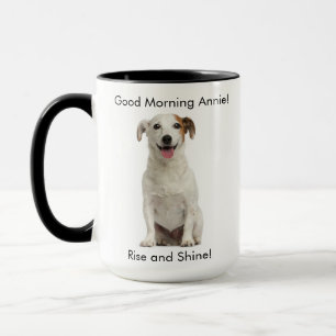Mug Chien heureux personnalisable de Jack Russell