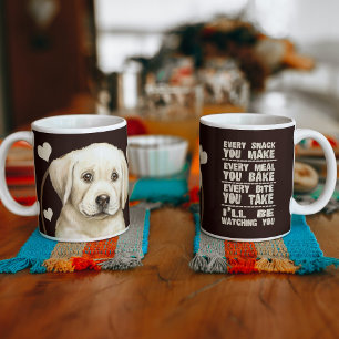 Mug Chien jaune du Labrador Chaque Snack Que Vous Fait
