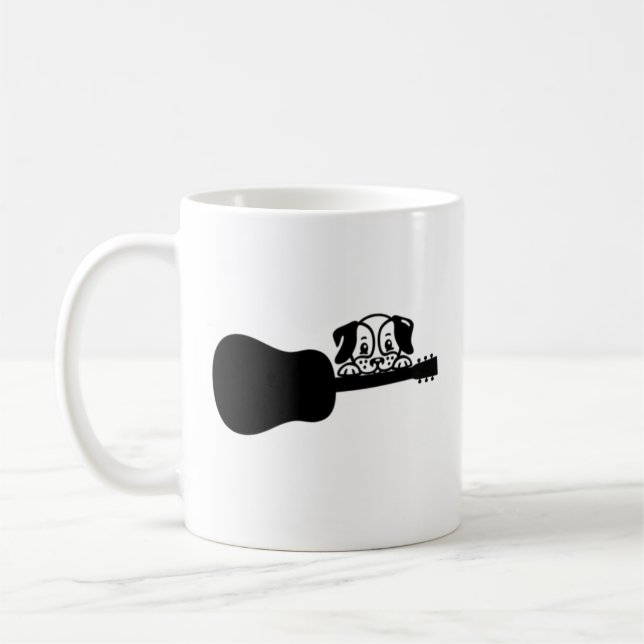 Mug Chien jouer de la guitare (Gauche)
