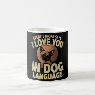 Mug Chien Langue Art Coeur